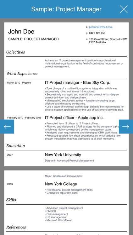 Resume design studio - Professional and stylish resumes designer screenshot-3