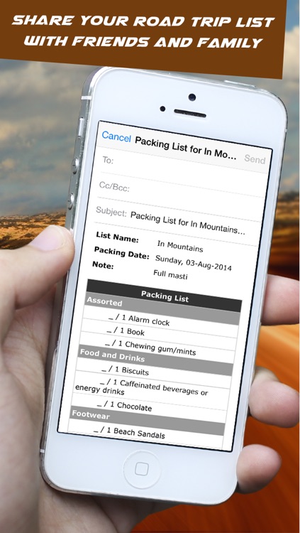 Road Trip Packing Planner - List of things that you should pack for a summer or winter Car/Bus Roadtrip screenshot-3