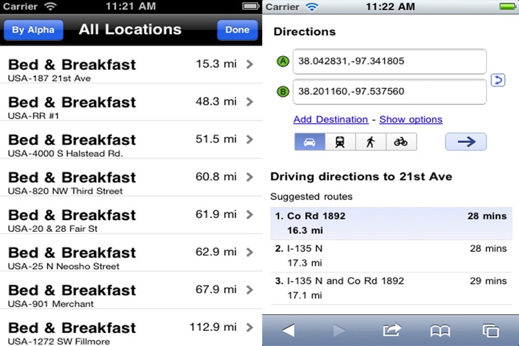 Find Nearest Bed & Breakfast