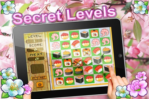 Sakura Puzzle Match Free - the best match3  in the world screenshot 4