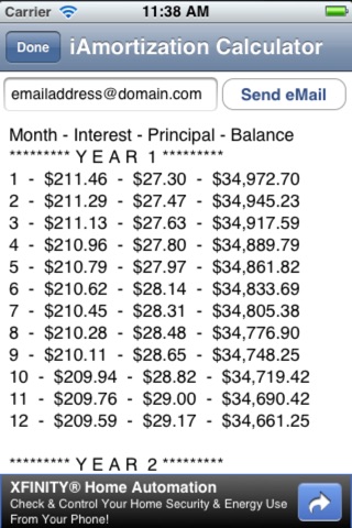 iAmortization Calculator screenshot 3