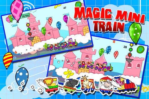Magic Mini Train -  Flying In Dream City With Friends screenshot 2