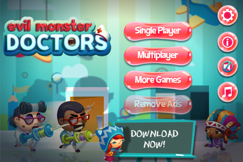 Evil Monster Doctor Office: No Shots Run Cute Little Kids in Crazy Hospital screenshot 3