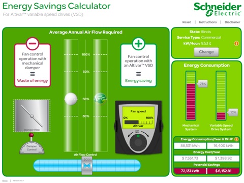 Variable Speed Drive Energy Savings Calculator screenshot 2