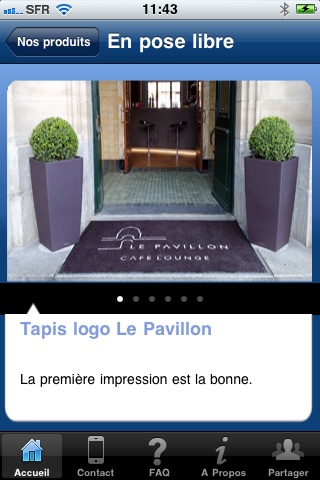 Tapis logo personnalisé screenshot 2