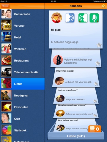 iSpeak Italian HD: Interactive conversation course - learn to speak with vocabulary audio lessons, intensive grammar exercises and test quizzes screenshot 4