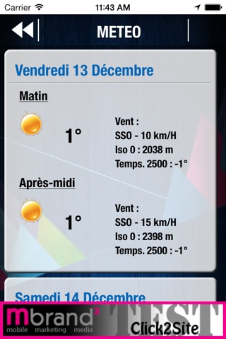 Alpe d'Huez par SKI 360 (bons plans, météo, enneigement, webcams, GPS,…) screenshot 2