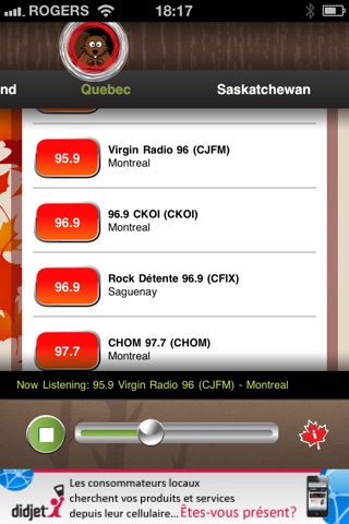 SnapRadio - Canada screenshot 3