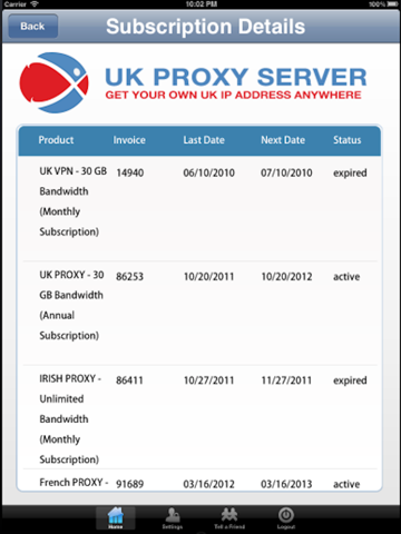 UK Proxy Server for iPad screenshot 3