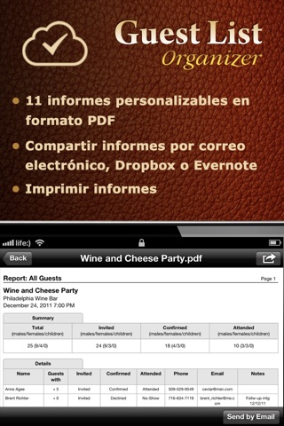 Guest List Organizer Lite screenshot 2