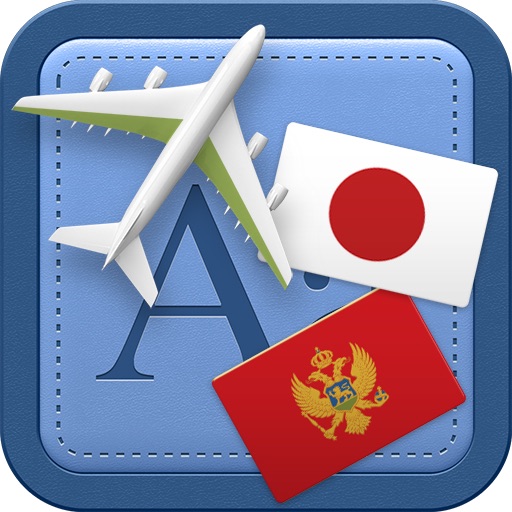 Traveller Dictionary and Phrasebook Japanese - Montenegrin icon