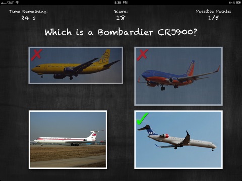 Airplane Quiz for iPad screenshot 2