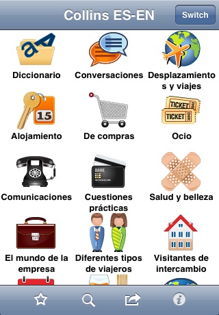 Collins English<->Spanish Phrasebook & Dictionary with Audio