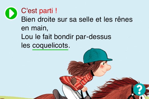 Les animaux de Lou : Vole Petit Galop . Premières Lectures Nathan screenshot 3