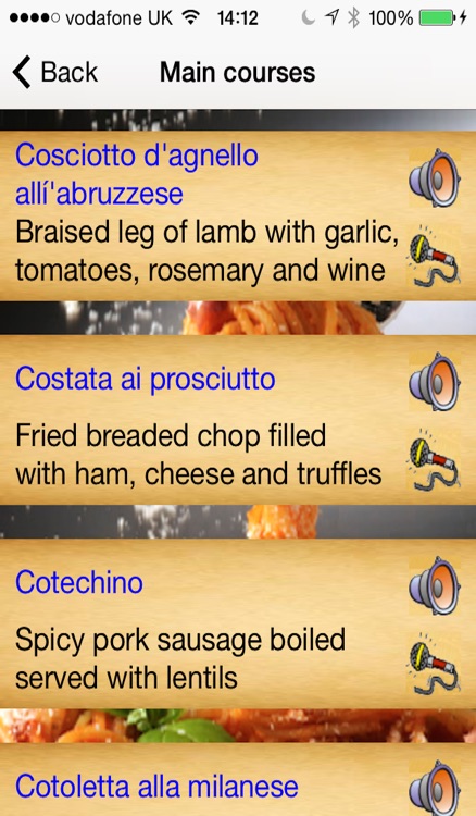 Italian Menu screenshot-3