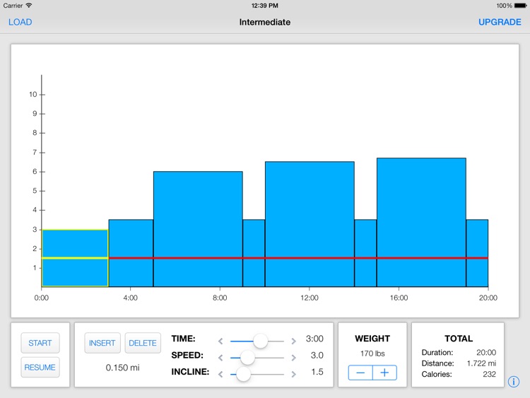 Treadmill Interval Running Lite