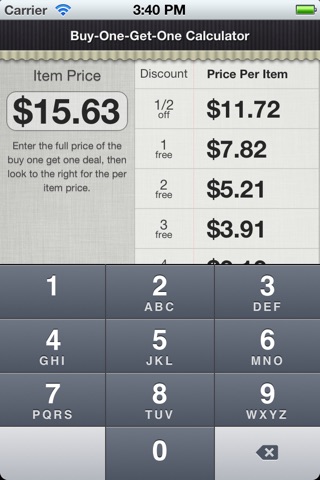 ThriftyCalc - The Money Saving Calculator screenshot 3