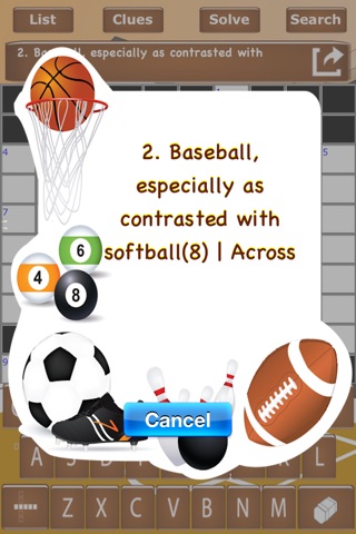 Easy Crossword - Sports screenshot 4