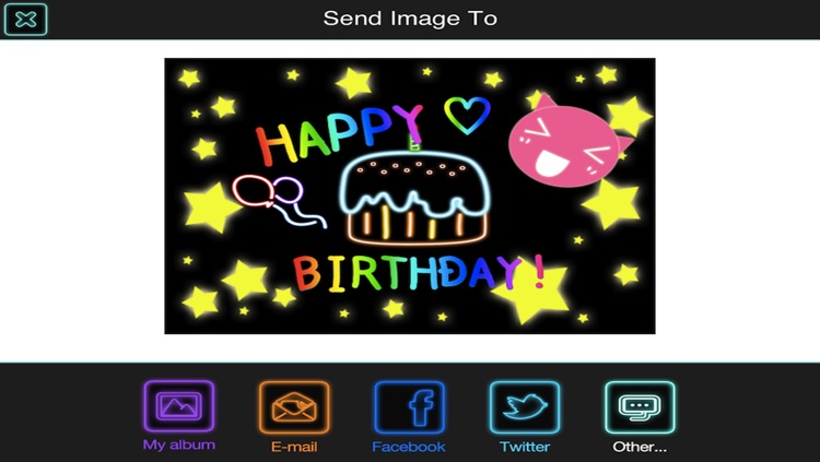 Draw Everything! GLOW Note Free! screenshot-3