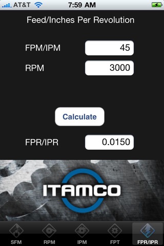 Feed Rate Calculator Lite screenshot 4
