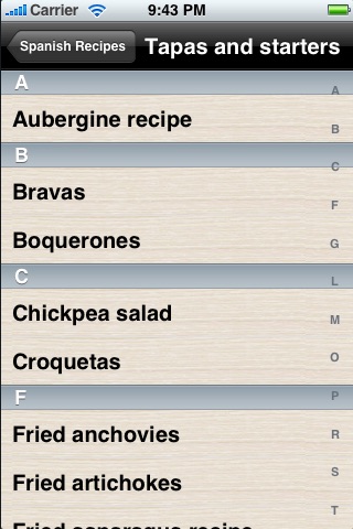 Tapas Recipes screenshot1