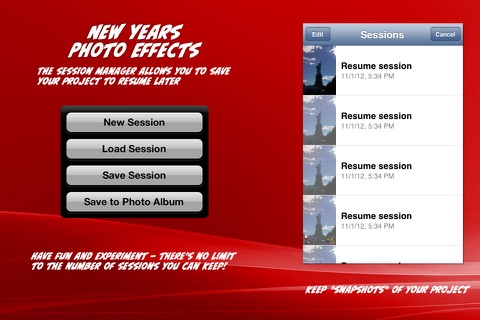 New Year's Photo Effects screenshot 4