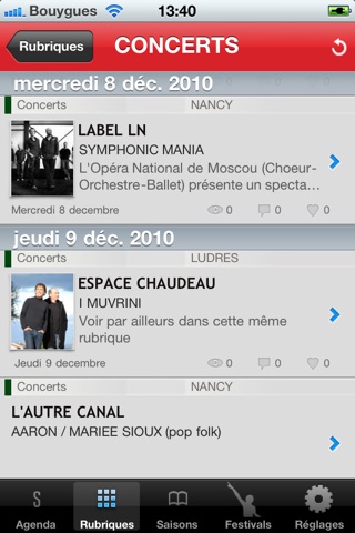 Spectacles à Nancy screenshot 2