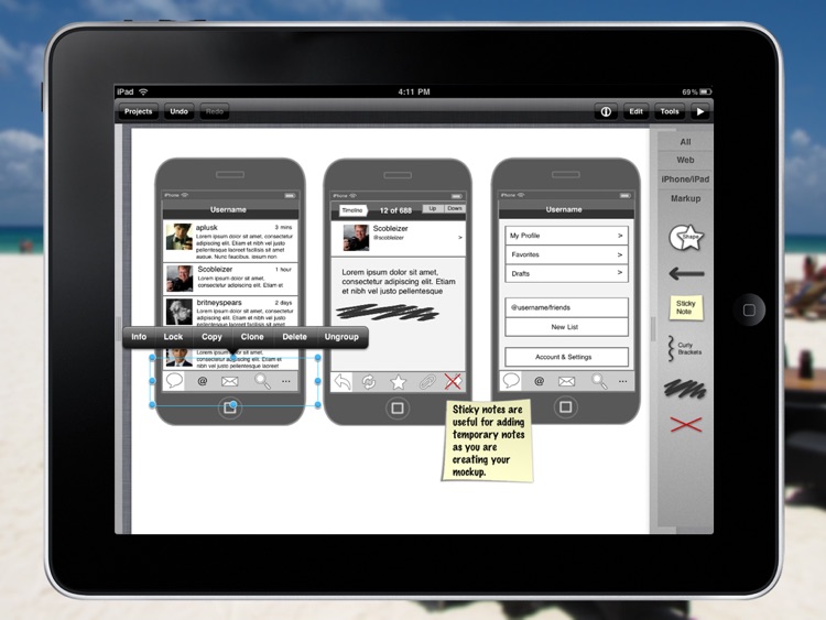 iMockups for iPad
