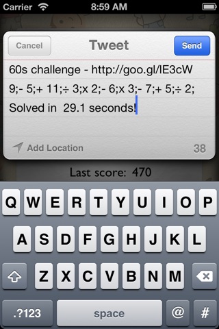 60 second maths challenge for kids screenshot 3