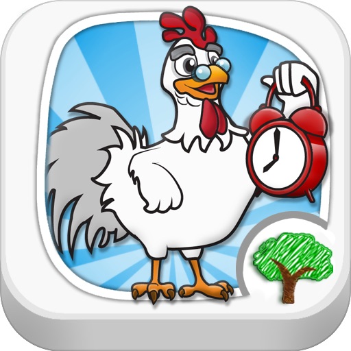 Wake the Rooster by Telling Time : Tiny Chicken iOS App