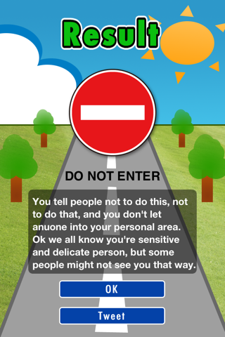 Road Sign Personality Test screenshot 3