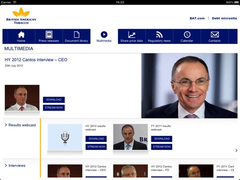 BAT Investor Relations screenshot 3