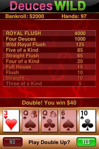 Video Poker - Deuces Wild screenshot 4