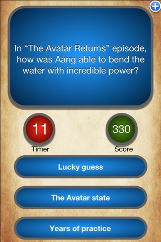 "Avatar the Last Airbender Edition" King's App Trivia screenshot 3