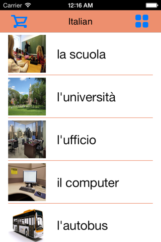 1500 Basic Italian Words screenshot 2
