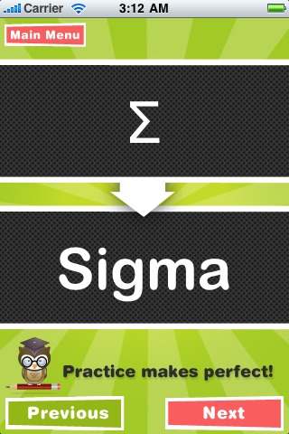 Greek Alphabet Study Buddy! screenshot 3