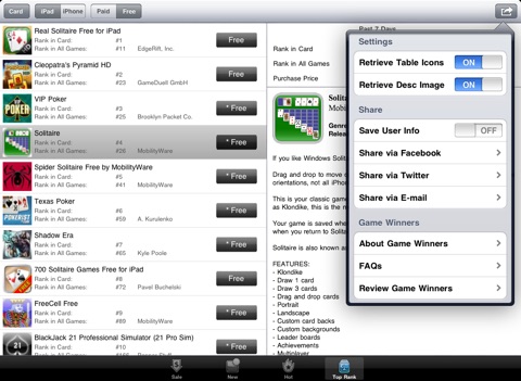 Game Winners for iPad - Discover Hot Top Game Apps On Sale Quickly! screenshot 2