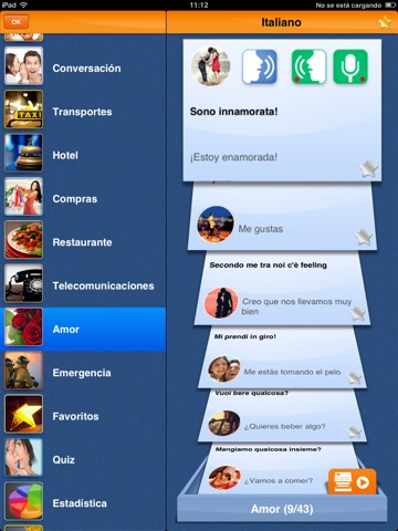 iSpeak Italian HD: Interactive conversation course - learn to speak with vocabulary audio lessons, intensive grammar exercises and test quizzes screenshot 3