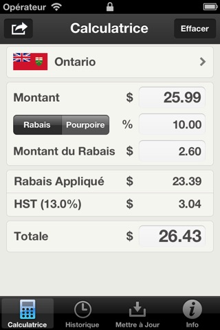 Canadian Sales Tax Calculator Plus screenshot 2