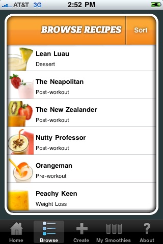 Abs Diet Smoothie Selector screenshot 3