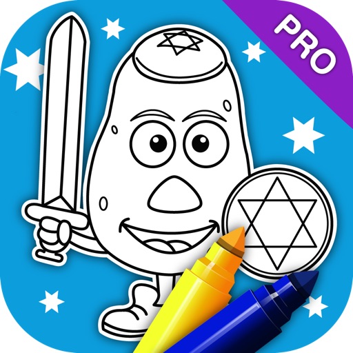 Hanukkah Coloring Book PRO iOS App