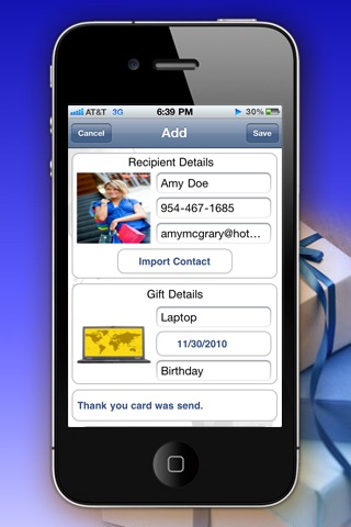 Gift Reminder & Tracking HD Lite screenshot 3