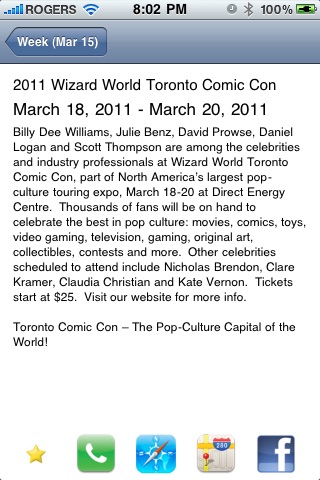 Toronto Events screenshot 2