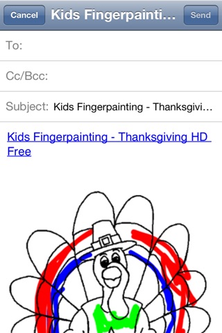 Kids Fingerpainting - Thanksgiving HD Free screenshot 2
