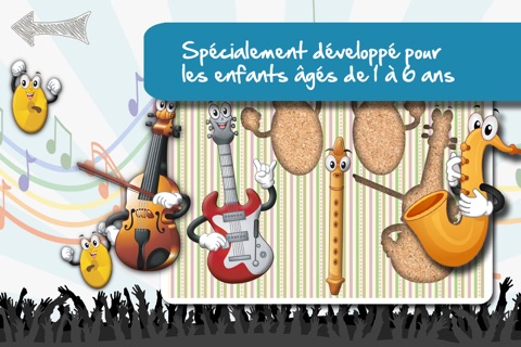 Free Music Instruments Cartoon Jigsaw Puzzle screenshot 2