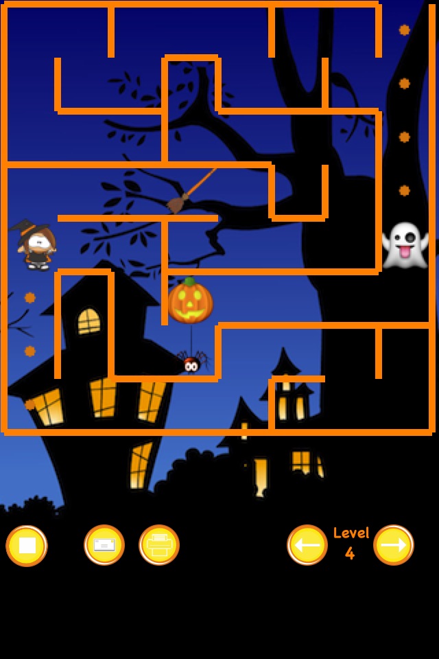 Halloween Witch Maze Race screenshot 2