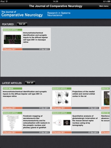 Comparative Neurology screenshot 4