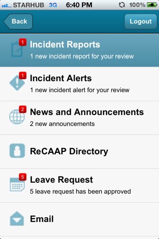 ReCAAP IFN Mobile screenshot 2