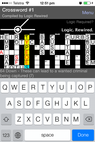 Wordier Crosswords screenshot 2