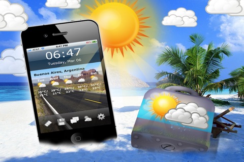 Handy Weather Wallpapers Lite screenshot 3